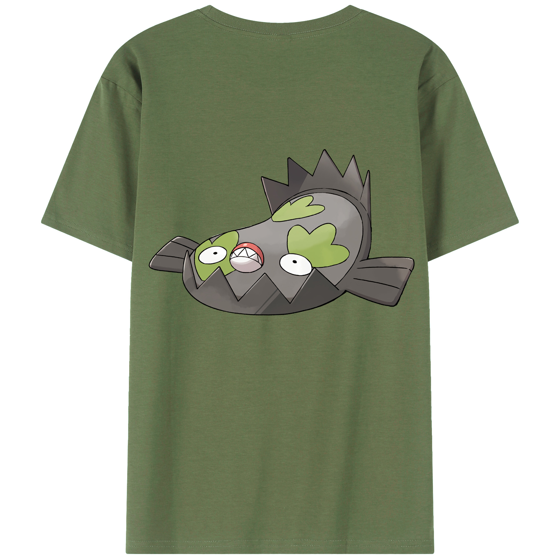 （画像用） ポケットモンスター Pokémon 綿100％ メンズ半袖Tシャツ（バックプリント） 通気性